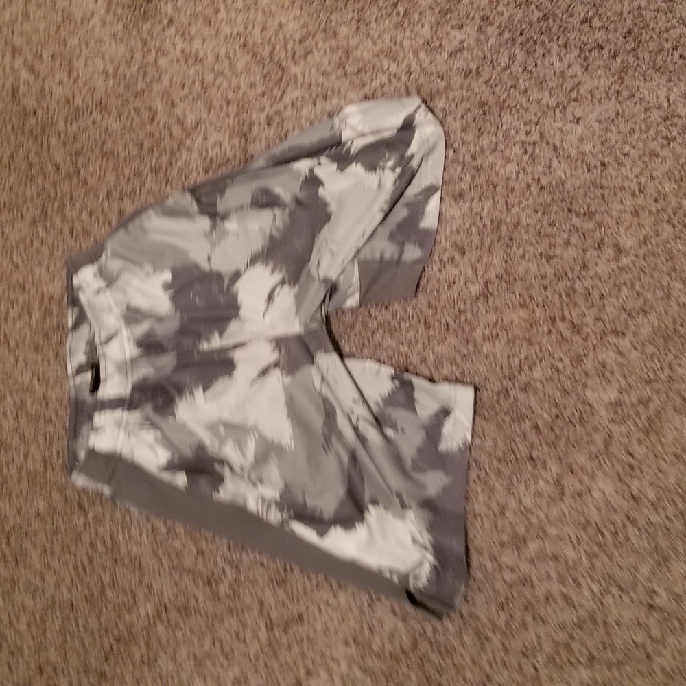 Nike grey and white shorts